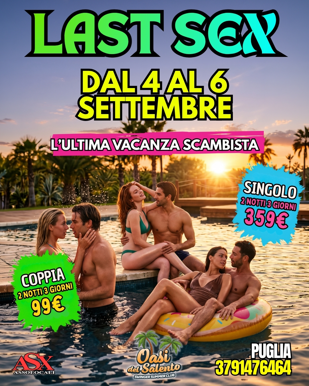 PUGLIA - OASI DEL SALENTO - COPPIA 4-6 SETTEMBRE