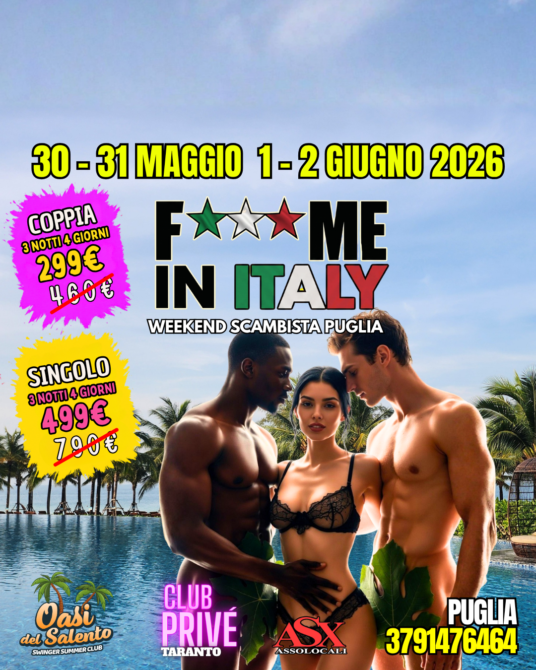PUGLIA - SINGOLO 30-31 maggio 1-2 giugno