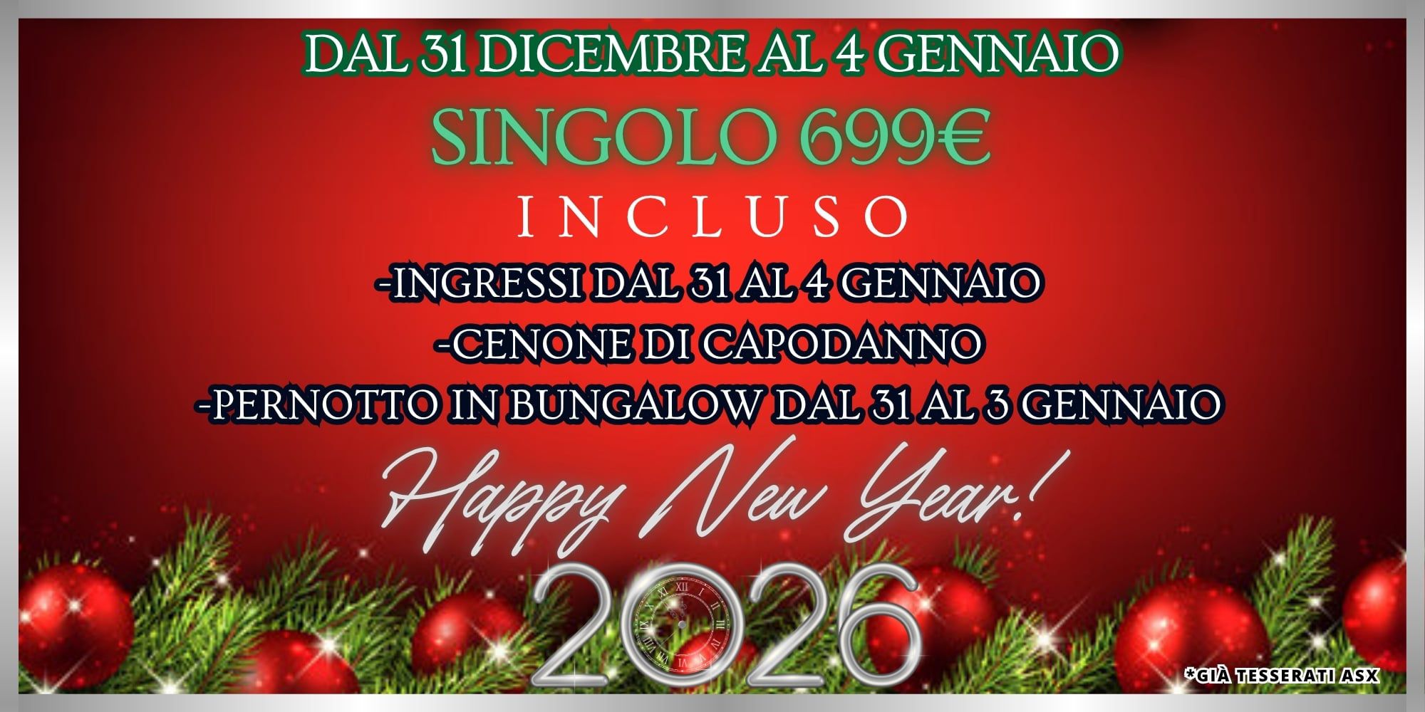 CAPODANNO SINGOLI 2026