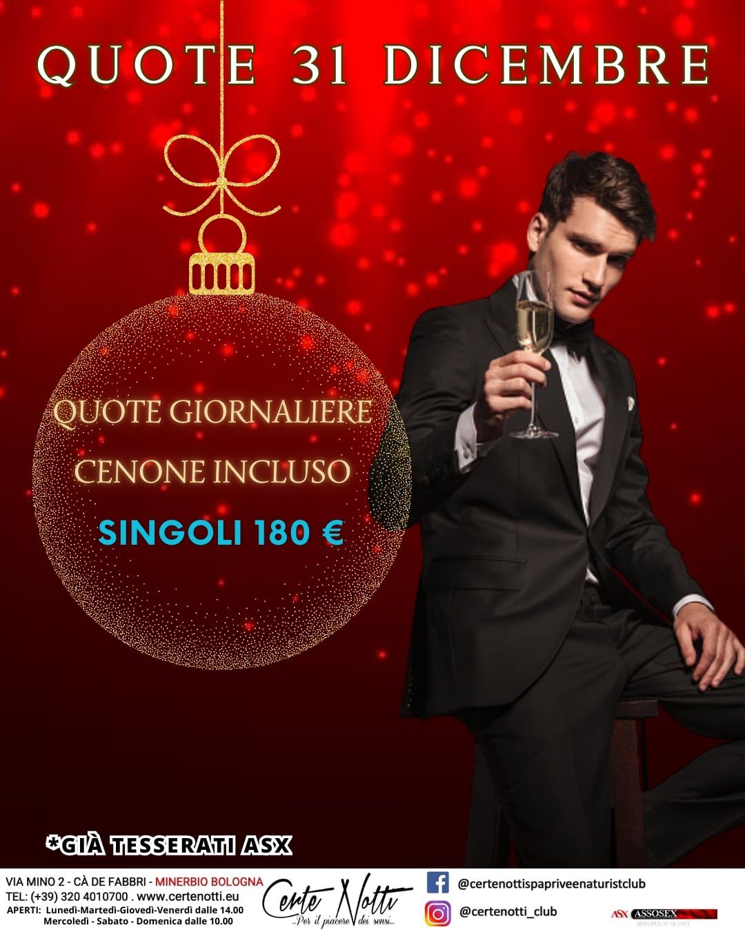 CENONE CAPODANNO SINGOLO 2026