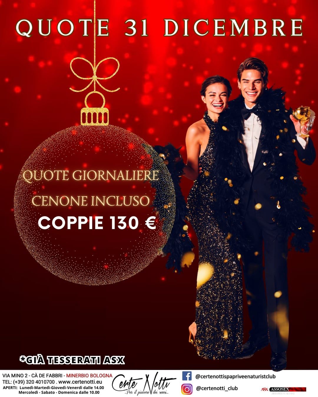 CENONE CAPODANNO COPPIA 2026